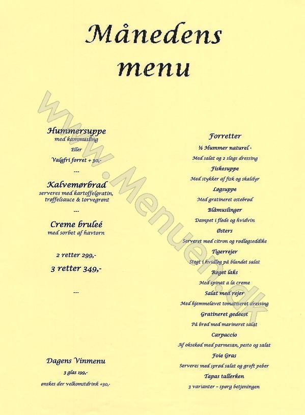 menukortet